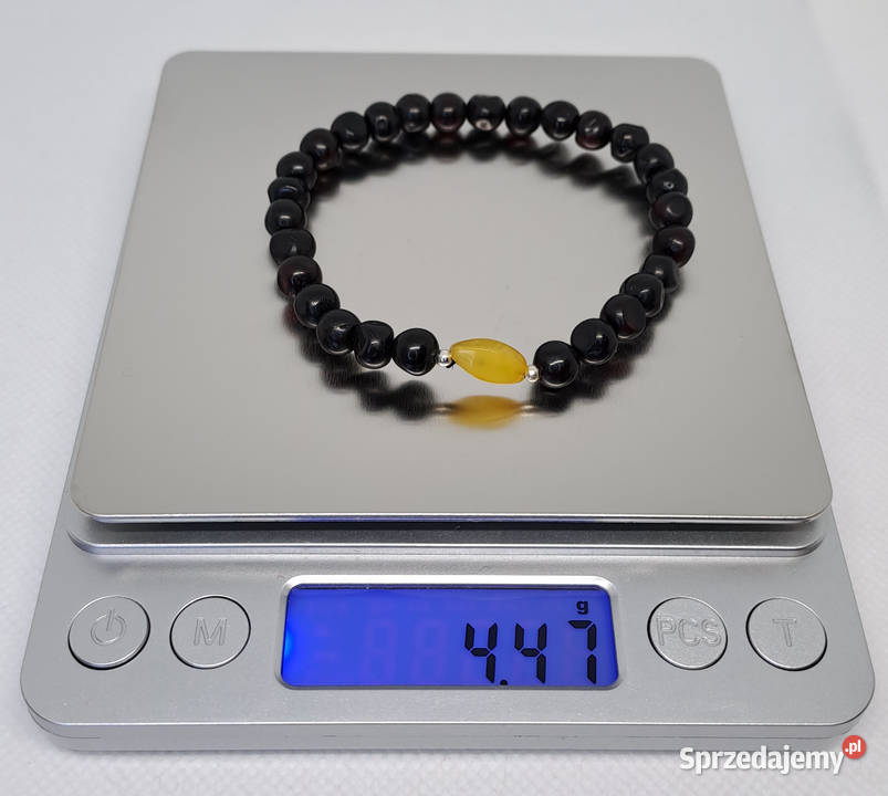 Bransoletka z bursztynu bursztyn bałtycki wiśnia mazowieckie Warszawa