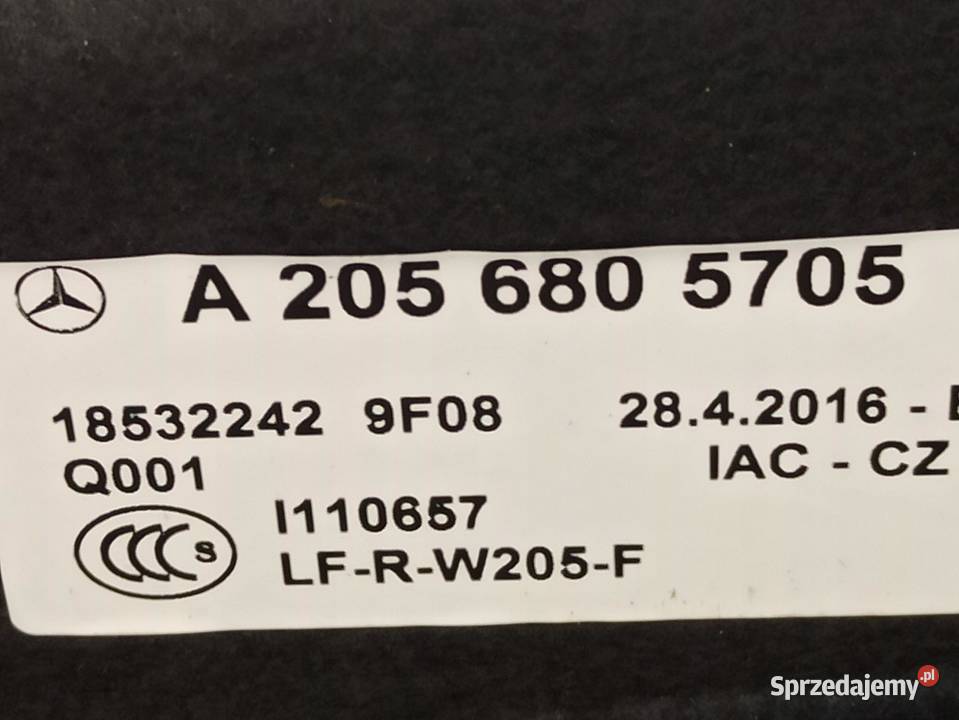 MERCEDES W205 PODŁOGA BAGAŻNIKA A2056805705