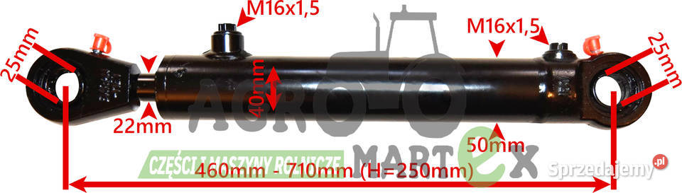 5058996100 SIŁOWNIK HYDR SKRĘTU L460 BIZON dolnośląskie Wichrów