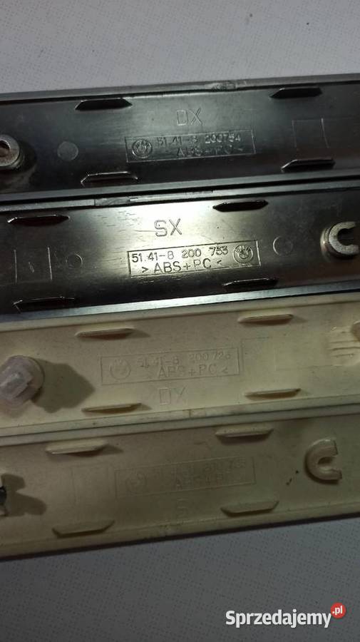 Listwy dekor drzwi BMW e46 Sedan Kombi srebrne Dębica