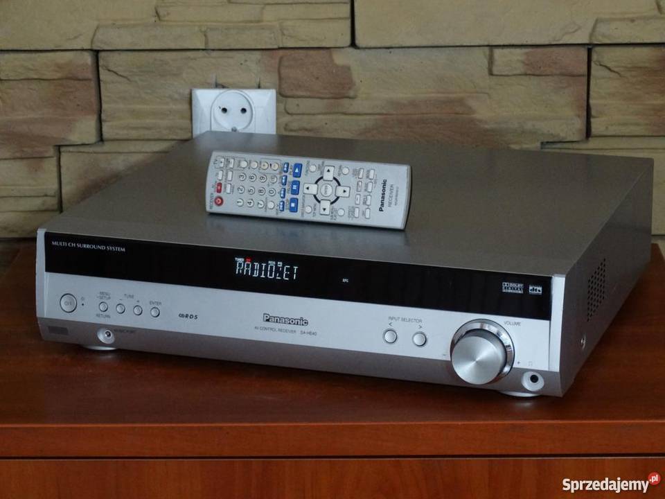 Wzmacniacz z radiem Panasonic SAEH40 pilot Amplitunery Jasło