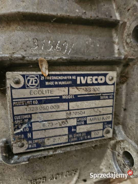 Skrzynia biegow Iveco Daily Obłotne sprzedam
