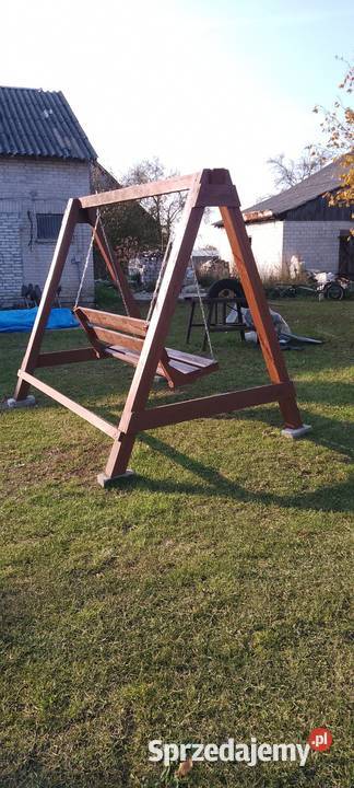 Huśtawka Ogrodowa Drewniana Sarny