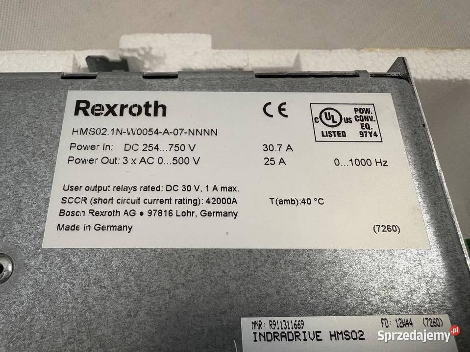 Bosch Rexroth R911309079 CSH011C SE ENS NNN MD2 mazowieckie Warszawa