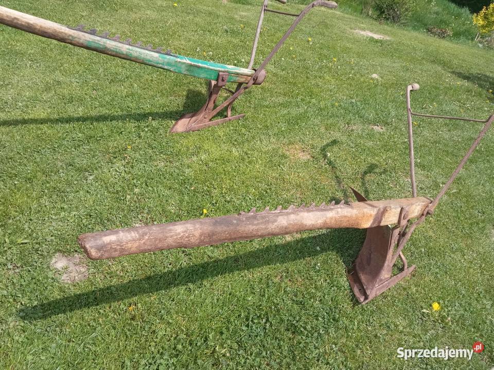 Stare maszyny rolnicze pługi pielnik Męcina