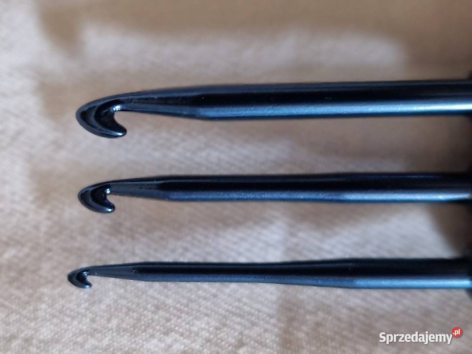 3 stalowe szydełka z silikonowym antypoślizgowym Warszawa