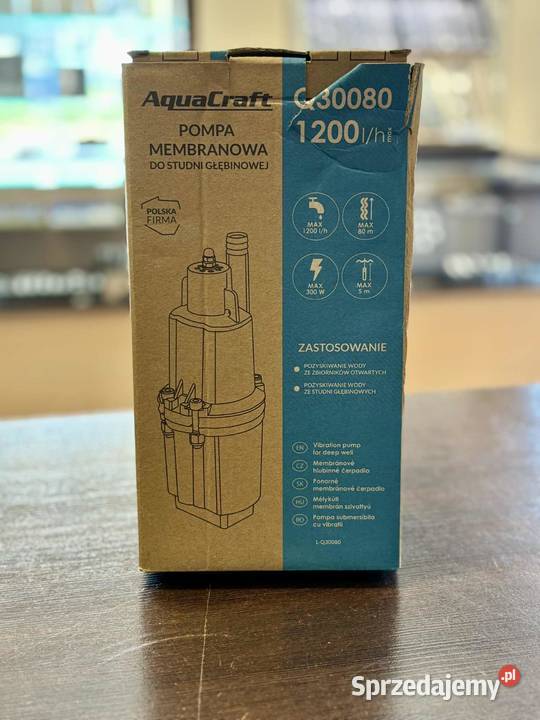Pompa głębinowa AquaCraft 300 W 1200 lh Pompy i hydrofory Elbląg sprzedam