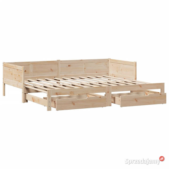 Sofa rozsuwana z szufladami bez materaca 80x200 Dom i Ogród mazowieckie