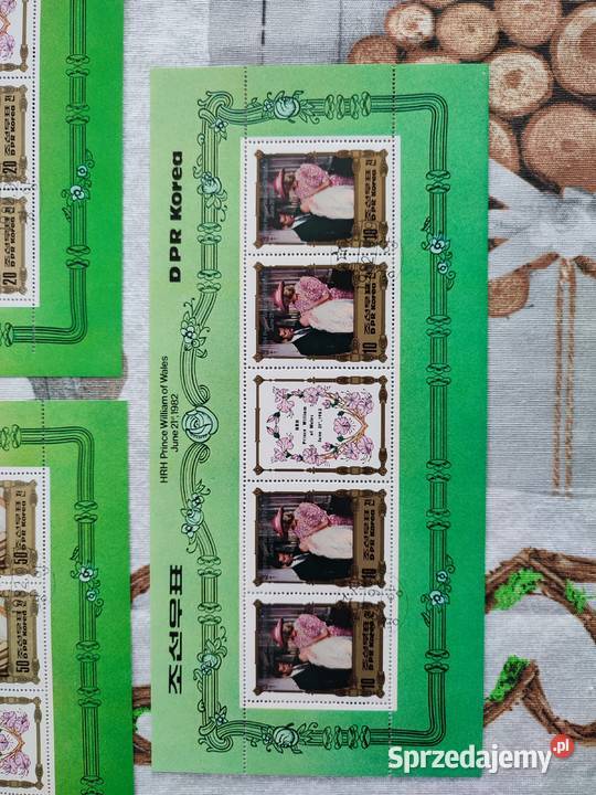 zestaw 3 znaczków księżna Diana Myszków