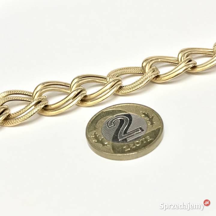 Złoty ŁAŃCUSZEK naszyjnik 585 14K CUDNY splot 55 złote Warszawa