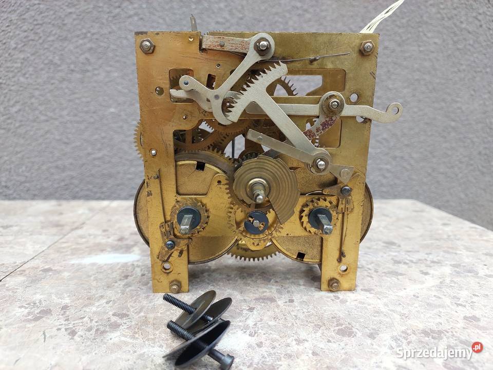 655 Mechanizm starego zegara ściennego Junghans Antyki Tczew