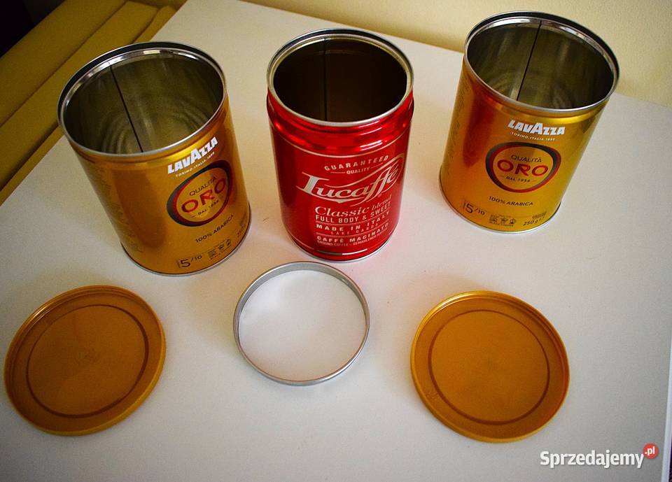 Metalowe puszki kawach illy Lavazza Lucaffe Chełmno sprzedam