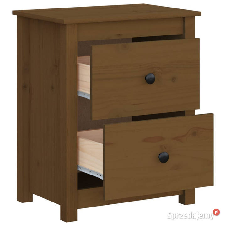 Szafka nocna miodowy brąz 50x35x615 lite drewno Warszawa