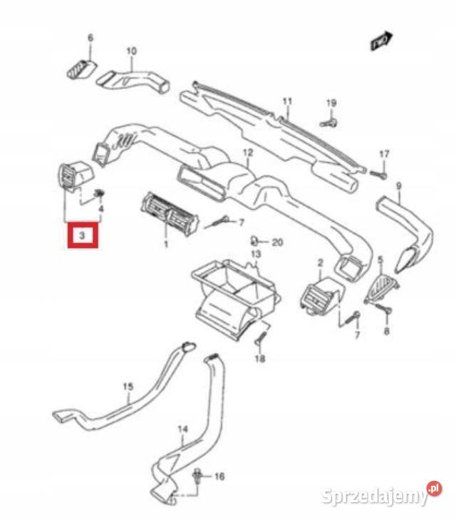 KRATKA NAWIEWU LEWA SUZUKI GRAND VITARA 9805 OEM lubelskie
