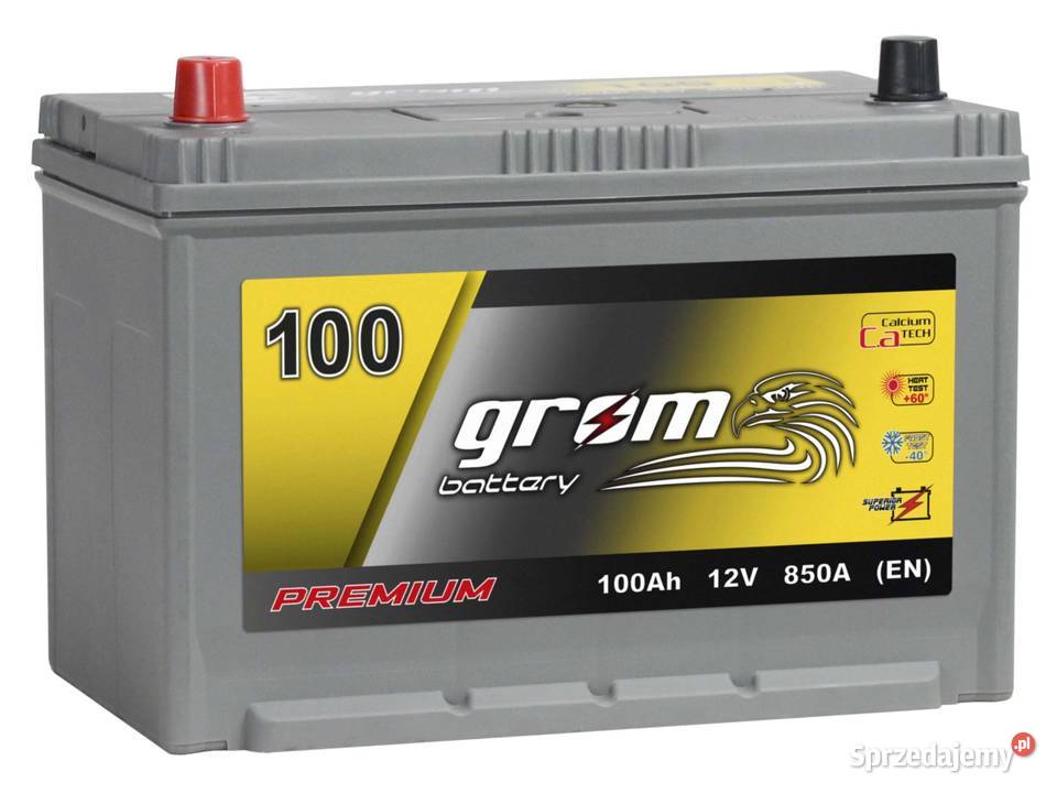 Akumulator GROM Premium 100Ah 850A Japan Lewy akumulatory