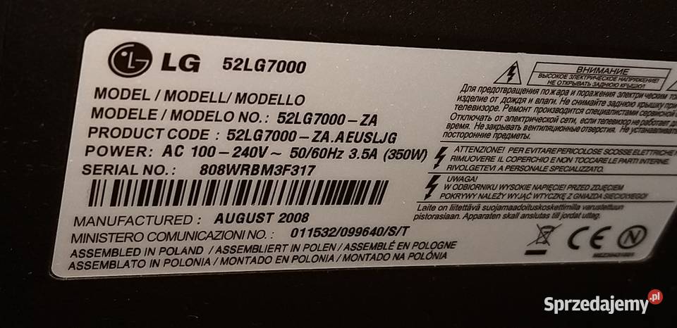 telewizor LCD LG 52 cale 52cale Warszawa
