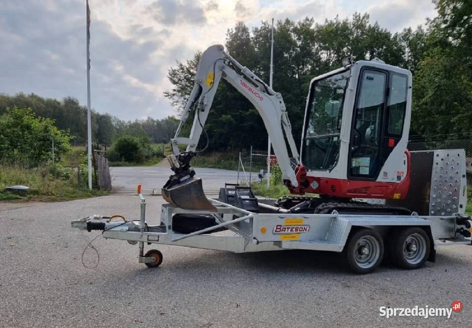 Minikoparka Takeuchi TB216 z przyczepą Warszawa