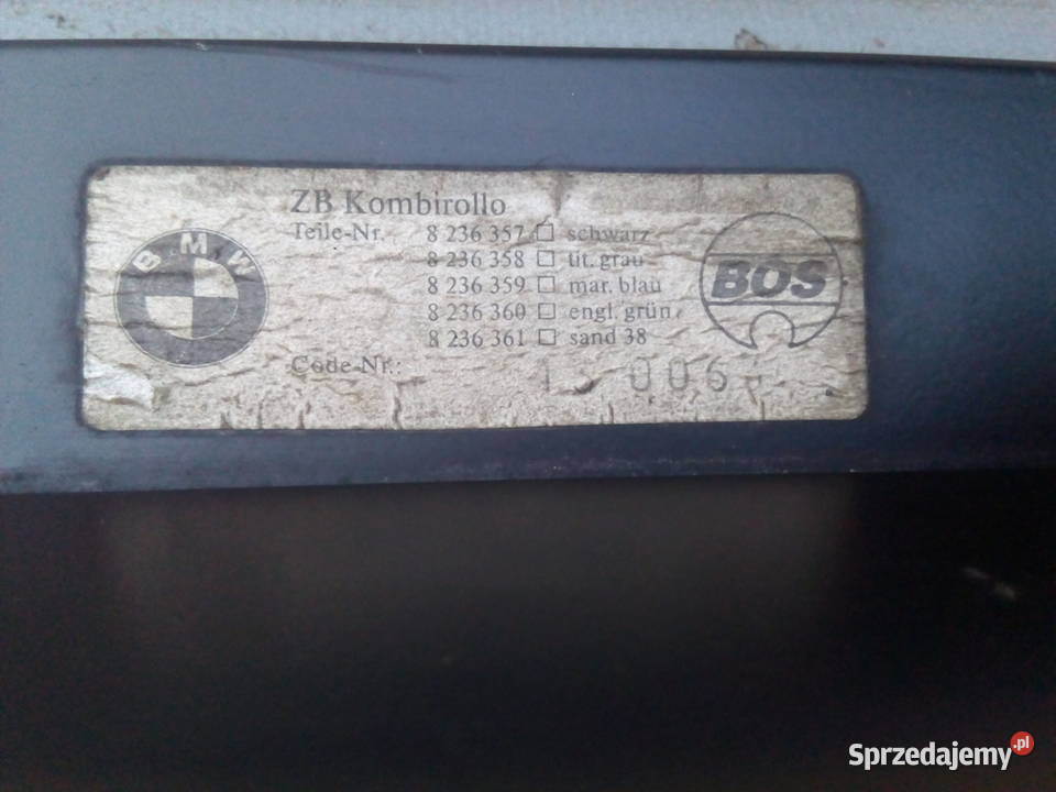 Roleta bagażnika BMW E39 lift kombi szara Koszalin