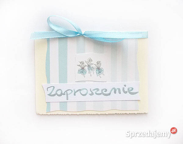 pastelowe zaproszenia puste zaproszenia proste Olsztyn