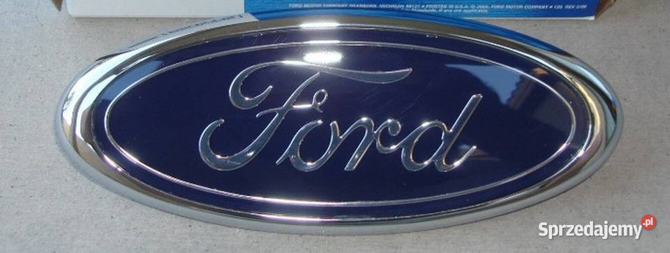 NOWE logo niebieski znaczek Ford 146x58mm Pozostałe Zamość