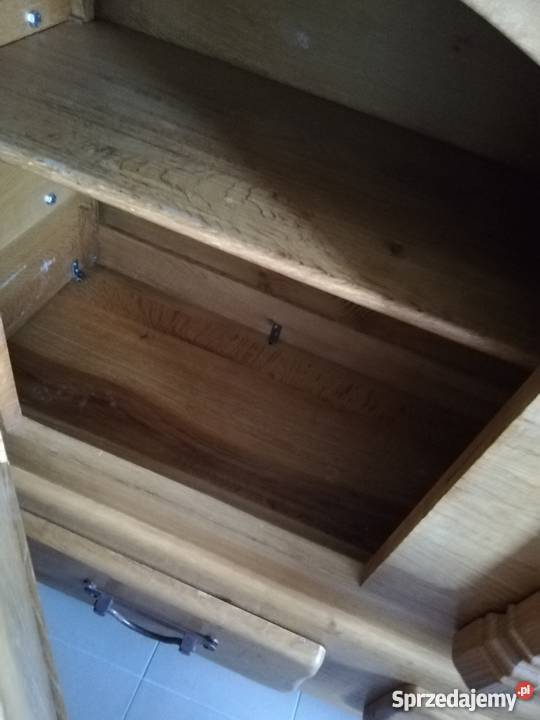 Rustykalna komoda z litego dębu 60cm