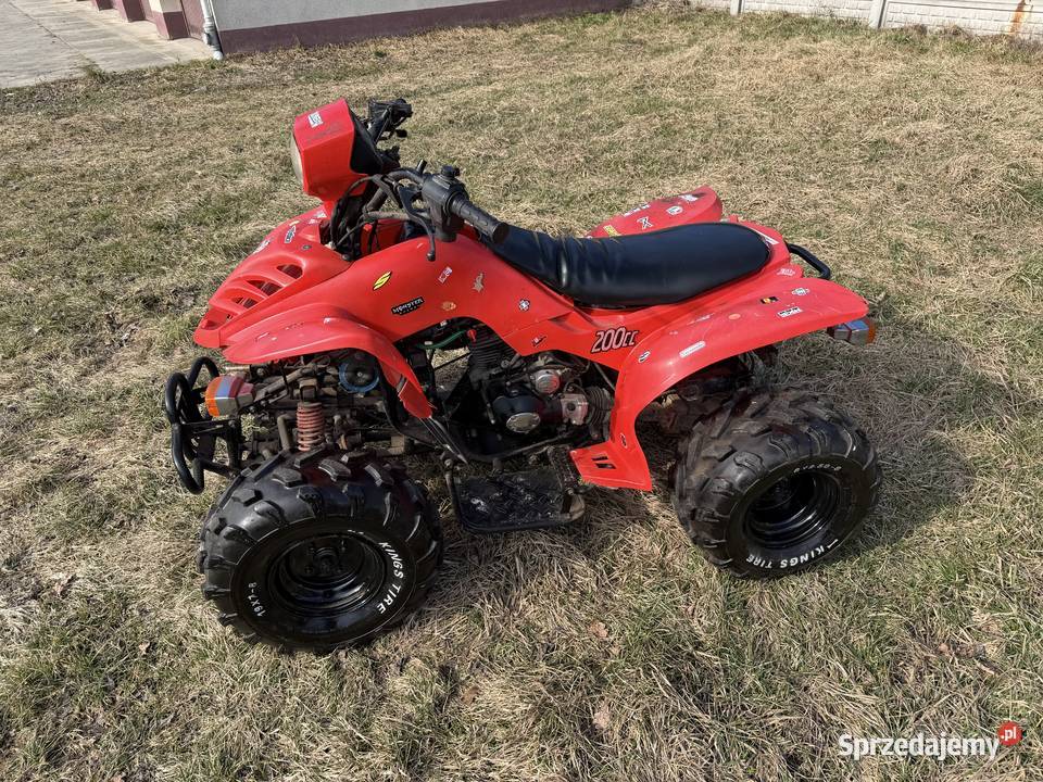 Quad bashan 200 41R na dużej ramie wał uszkodzony