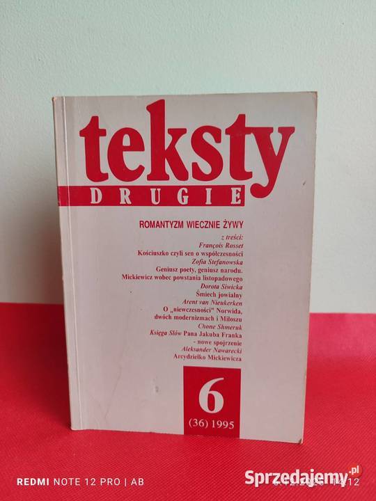 Teksty Drugie 6 36 1995 Romantyzm wiecznie żywy Katowice