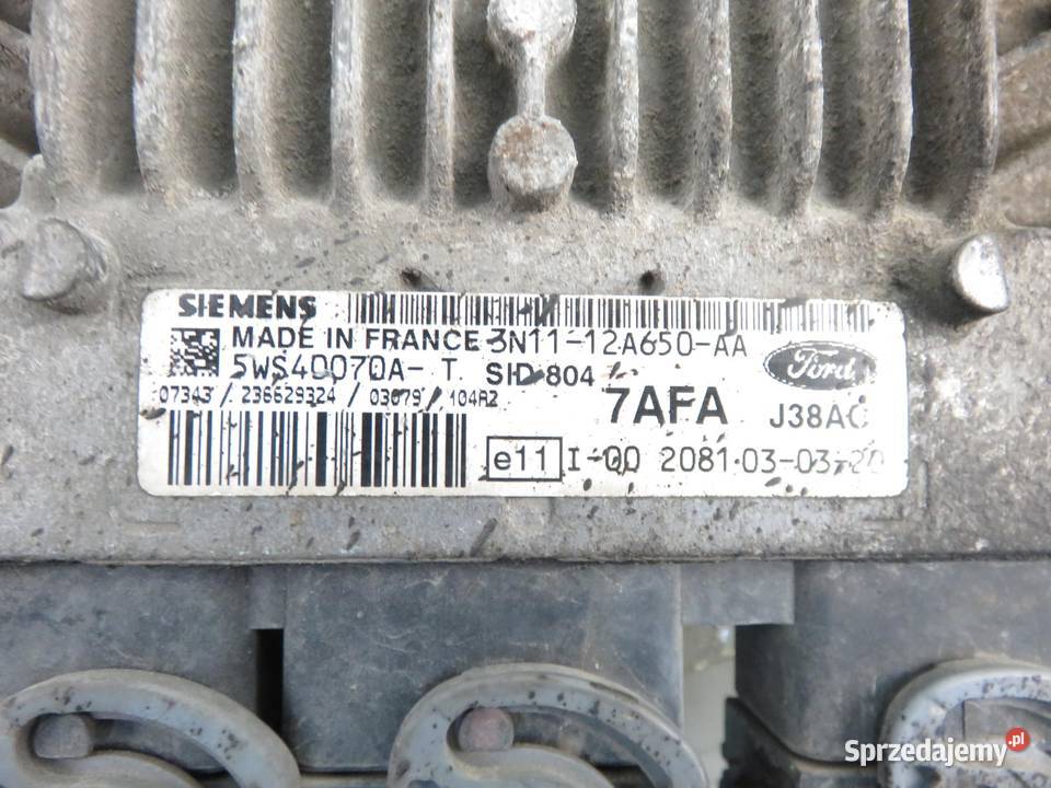 STEROWNIK FUSION 14 TDCi 3N1112A650AA 5ws40070a małopolskie