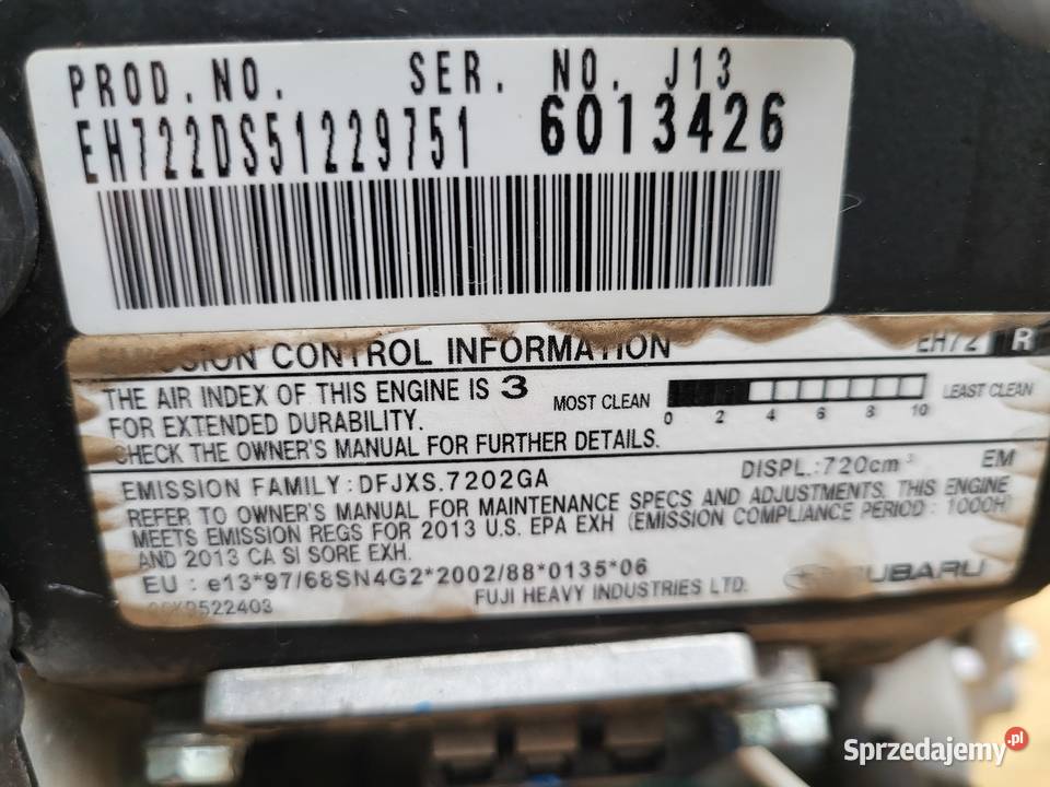 Dwucylindrowy silnik marki Subaru Pozostałe Zamość