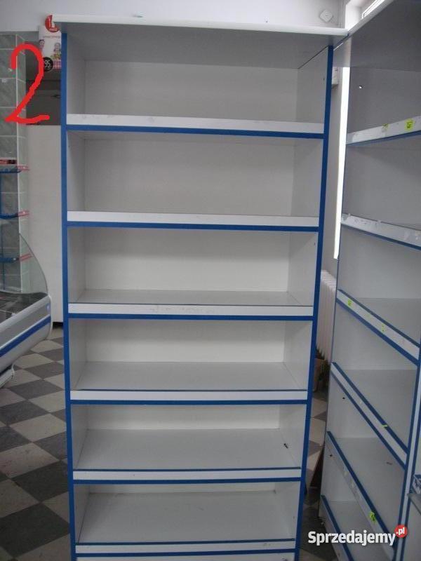 Szklany regał z metalową konstrukcją Grajewo