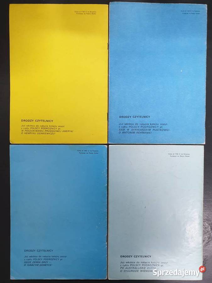 Polscy Podróżnicy zestaw 4 komiksów Gdynia sprzedam