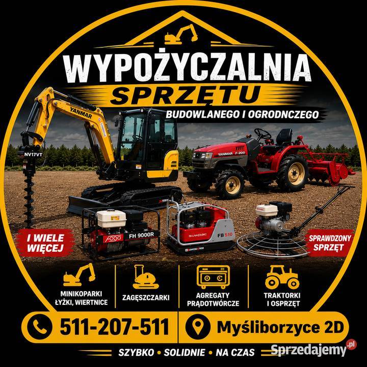 Wynajem łaty wibracyjnej do betonu Honda Gx160
