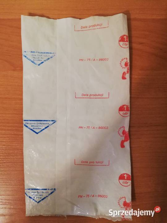 Folia mleku Retro Vintage PRL 1975 r Warszawa sprzedam