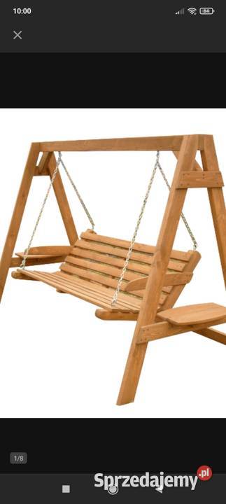 Huśtawka ogrodowa drewniana świętokrzyskie sprzedam