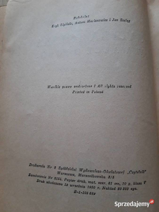 Satyra polska w walce o pokój Szpilki 1950