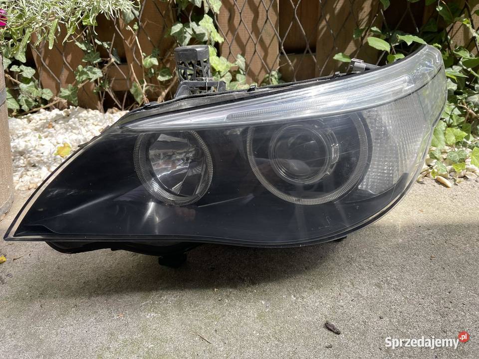 BMW E60 E61 KOMPLET LAMP ZWYKŁE NA SOCZEWCE osobowe Ostroróg sprzedam