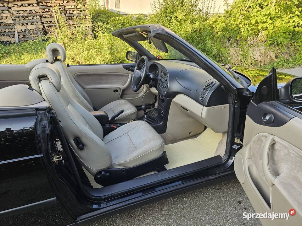 Saab 900 20i 131 Cabrio czarny podkarpackie Sanok
