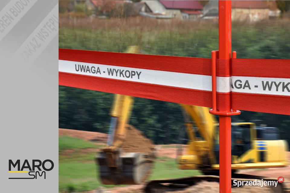 Uwaga Wykopy taśma ostrzegawczo informacyjna 50 lubuskie Zielona Góra