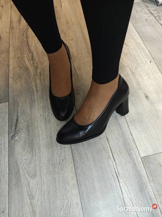 42 Czarne mega wygodne czółenka wieczorowe NOWE Kraków sprzedam