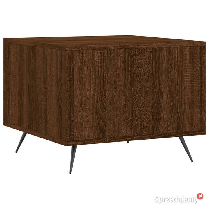Stolik kawowy brązowy dąb 50x50x40 WM829346 Warszawa