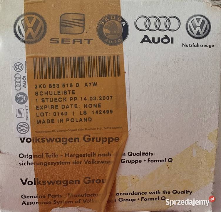LISTWA DRZWI PRAWA PRZEDNIA CHROM VW CADDY osobowe Mielęcin sprzedam