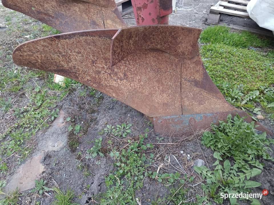 Pług 4 skibowy zagonowy Rolnictwo kujawsko-pomorskie Złotniki Kujawskie