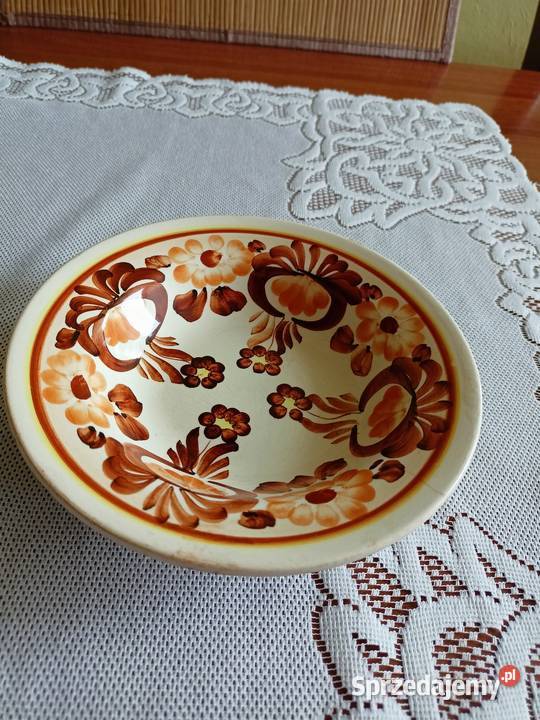 Talerz ozdobny Wazon amfora Porcelana i szkło dolnośląskie Kłodzko
