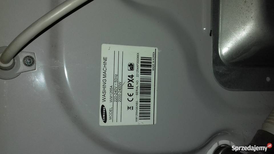 Sprzedam używaną pralko suszarke Samsung WM1255A wolnostojące