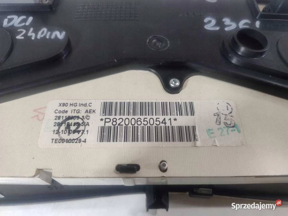 LICZNIK DACIA LOGAN 15 DCI 8200650541 osobowe Liczniki i zegary wielkopolskie