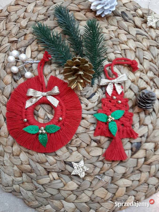 Ozdoby na choinkę 8 święta bombka rękodzieło Bydgoszcz