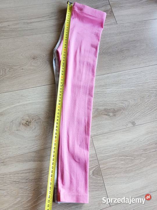 Leginsy getry dziewczęce różowe i szare 116 Rozmiar 116 Płock