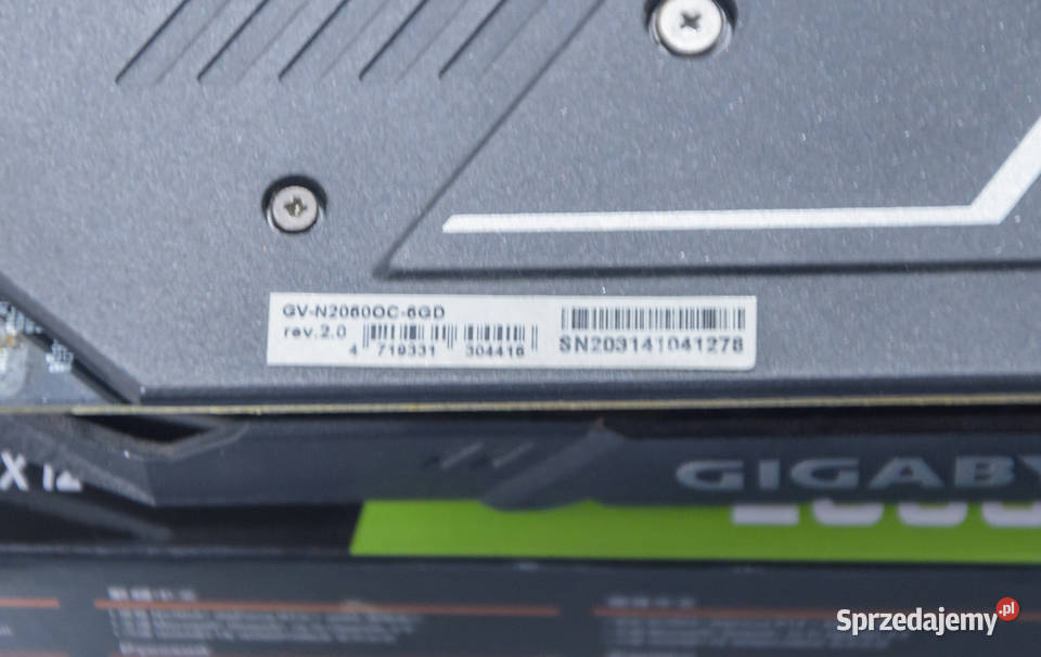 Gigabyte GeForce RTX 2060 OC 6GB GDDR6 192bit aktywne