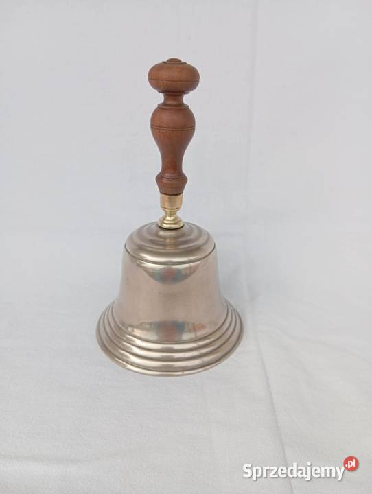 DZWONEK MOSIĘŻNY DUŻY STYLOWY CIĘŻKI Niemodlin
