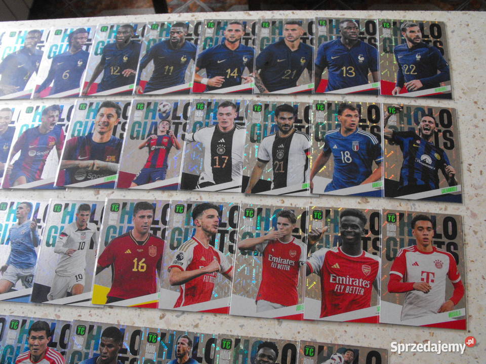 Karty piłkarskie HOLO GIANTS z edycji TOP CLASS Mykanów